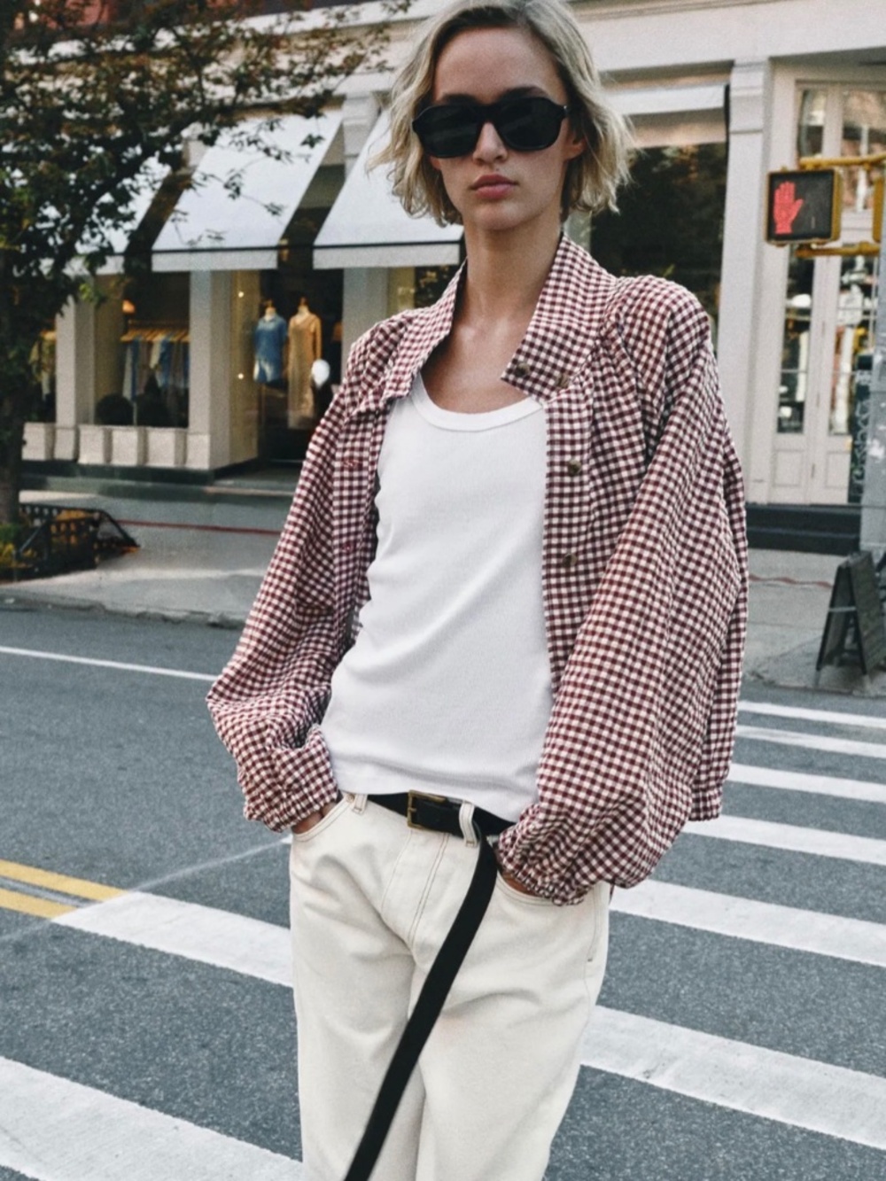 Zara Gingham Shirt/Jacket